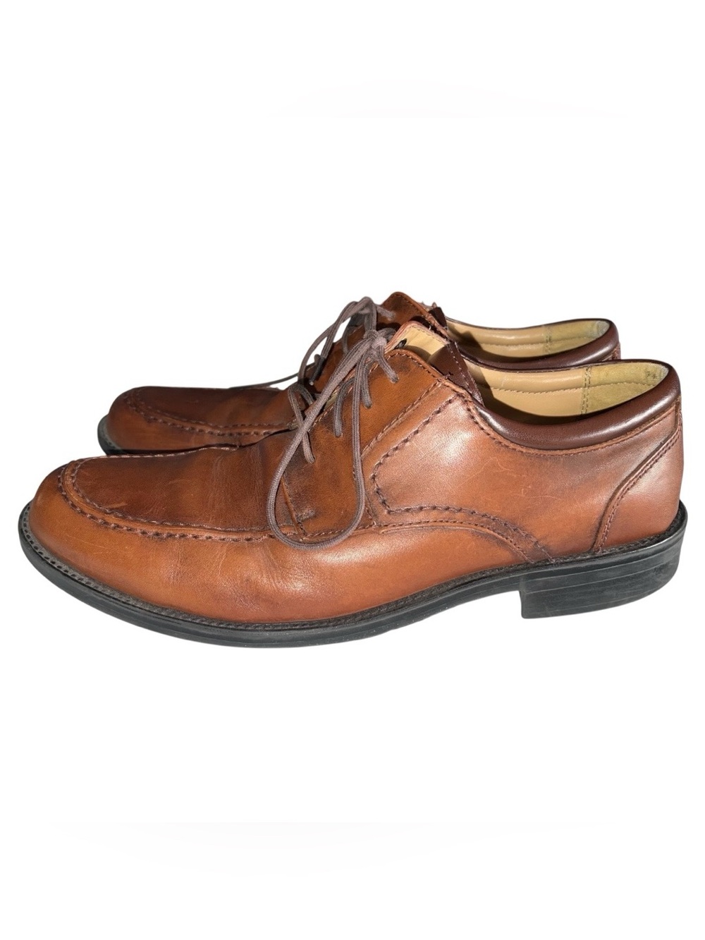 Chaps Shoes Men’s Size 9M Brown Leather Lace Tie Casual Dress Shoes